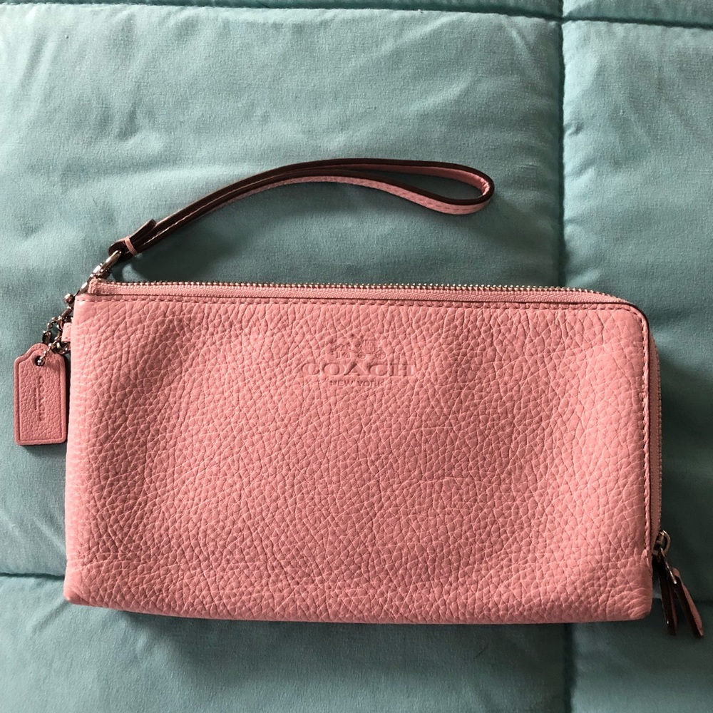 Pink Coach Wristlet